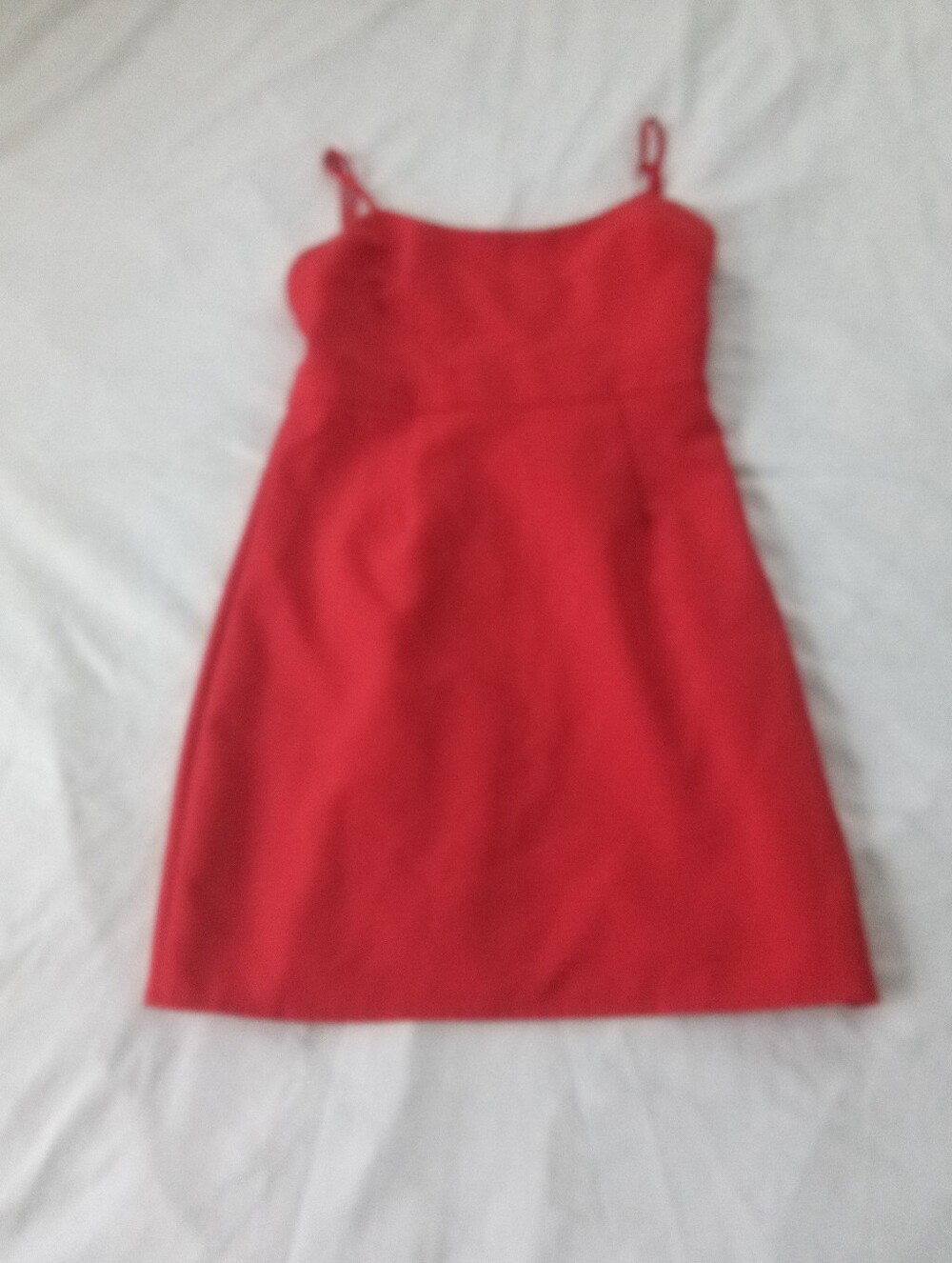 NBD Red Spaghetti Strap Lace Up Mini Dress
